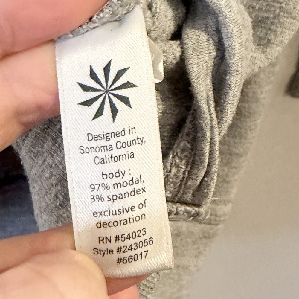 ATHLETA Studio CYA Sweatshirt Pullover Heather Gray 243056 Size M - Picture 5 of 5
